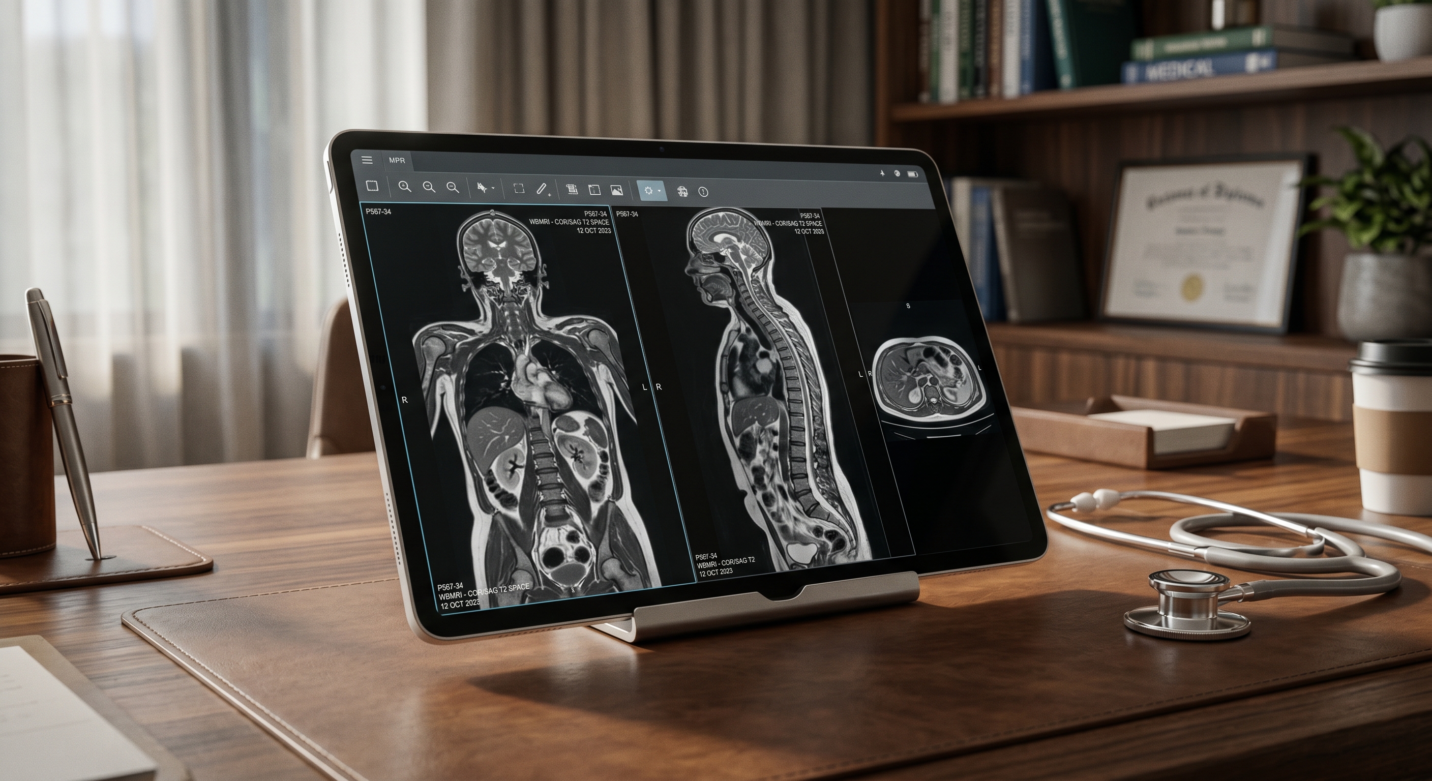 Advanced 3D body scan on a tablet